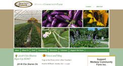 Desktop Screenshot of medwaycommunityfarm.org