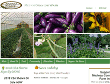 Tablet Screenshot of medwaycommunityfarm.org